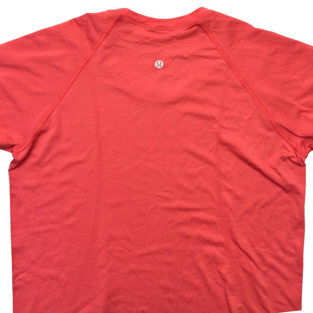 Lululemon Size 10 Swiftly Tech Short Sleeve Shirt Top Orange Red Gorpcore - Picture 3 of 8